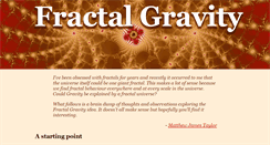 Desktop Screenshot of fractalgravity.com