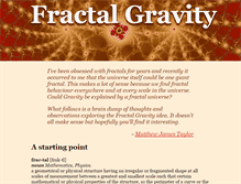 Tablet Screenshot of fractalgravity.com